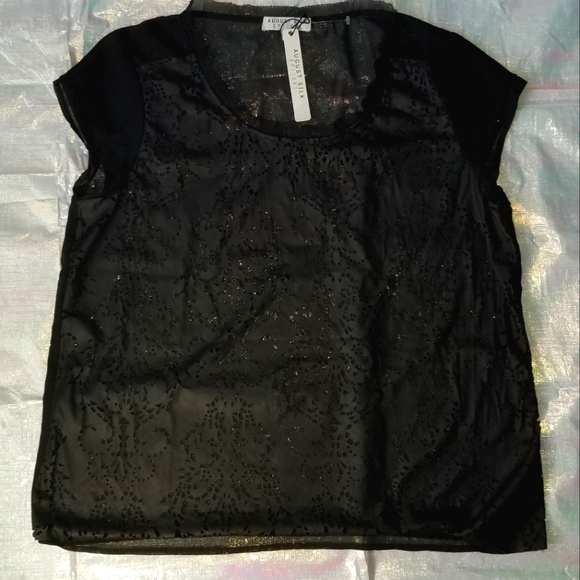 August Silk Options Lace top - Picture 1 of 5